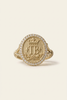 LES Diamond Signet Ring ivory-background edit